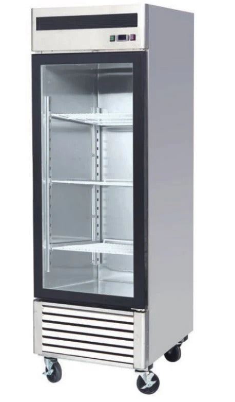 Cardinal CSSF1G 21 cu.ft. Single Glass Door Bottom Mount Freezer (S/S)