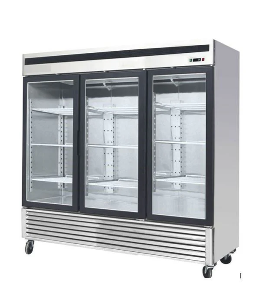 Cardinal CSSR3G 71 cu.ft. Triple Glass Door Bottom Mount Refrigerator (S/S)
