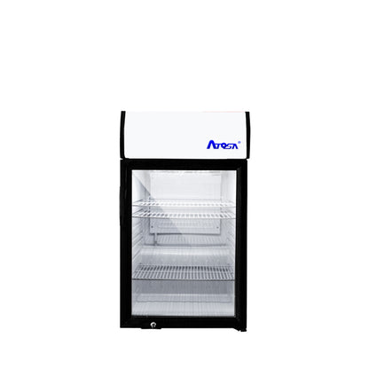 Atosa CTD-3S 2.4 cu ft Glass Door Countertop Merchandiser Coolers
