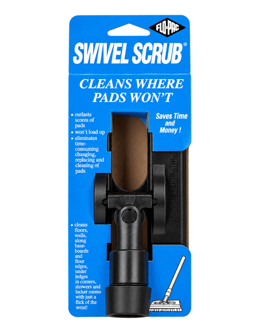 Carlisle 36531027 8" Rust Dupont Tynex Swivel Scrub Power Scrub With Nylon Grit Bristles