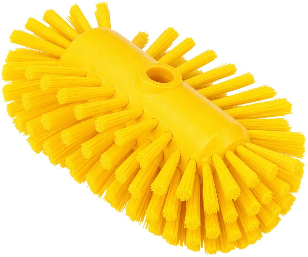 Carlisle 40043EC04 5 1/2" x 9 1/2" Yellow Sparta Tank & Kettle Brush