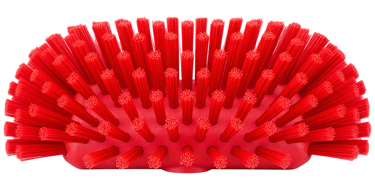 Carlisle 40043EC05 5 1/2" x 9 1/2" Red Sparta Tank & Kettle Brush