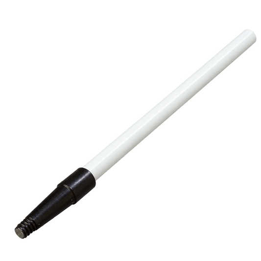 Carlisle 4022002 60" White Fiberglass Sparta Spectrum Tapered/Threaded Handle