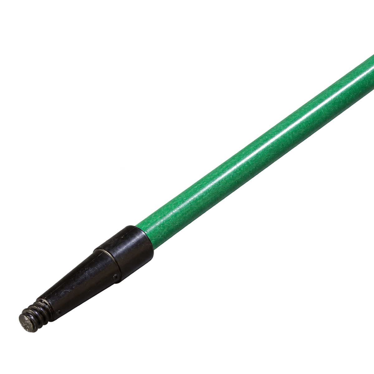 Carlisle 4022009 60" Green Fiberglass Sparta Spectrum Tapered/Threaded Handle