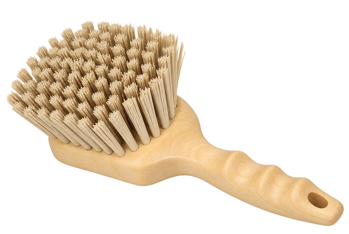 Carlisle 40541EC25 8" Tan Sparta Color Coded Floater Scrub Brush