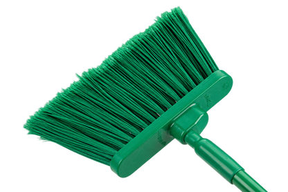 Carlisle 41082EC09 56" Green Color Coded Duo-Sweep Flagged Angle Broom