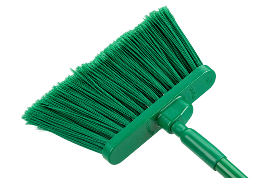 Carlisle 41082EC09 56" Green Color Coded Duo-Sweep Flagged Angle Broom