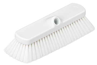 Carlisle 41278EC02 10" White Color Coded Flo-Thru Wall & Equipment Brush