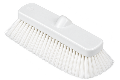 Carlisle 41278EC02 10" White Color Coded Flo-Thru Wall & Equipment Brush