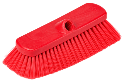 Carlisle 41278EC05 10" Red Color Coded Flo-Thru Wall & Equipment Brush