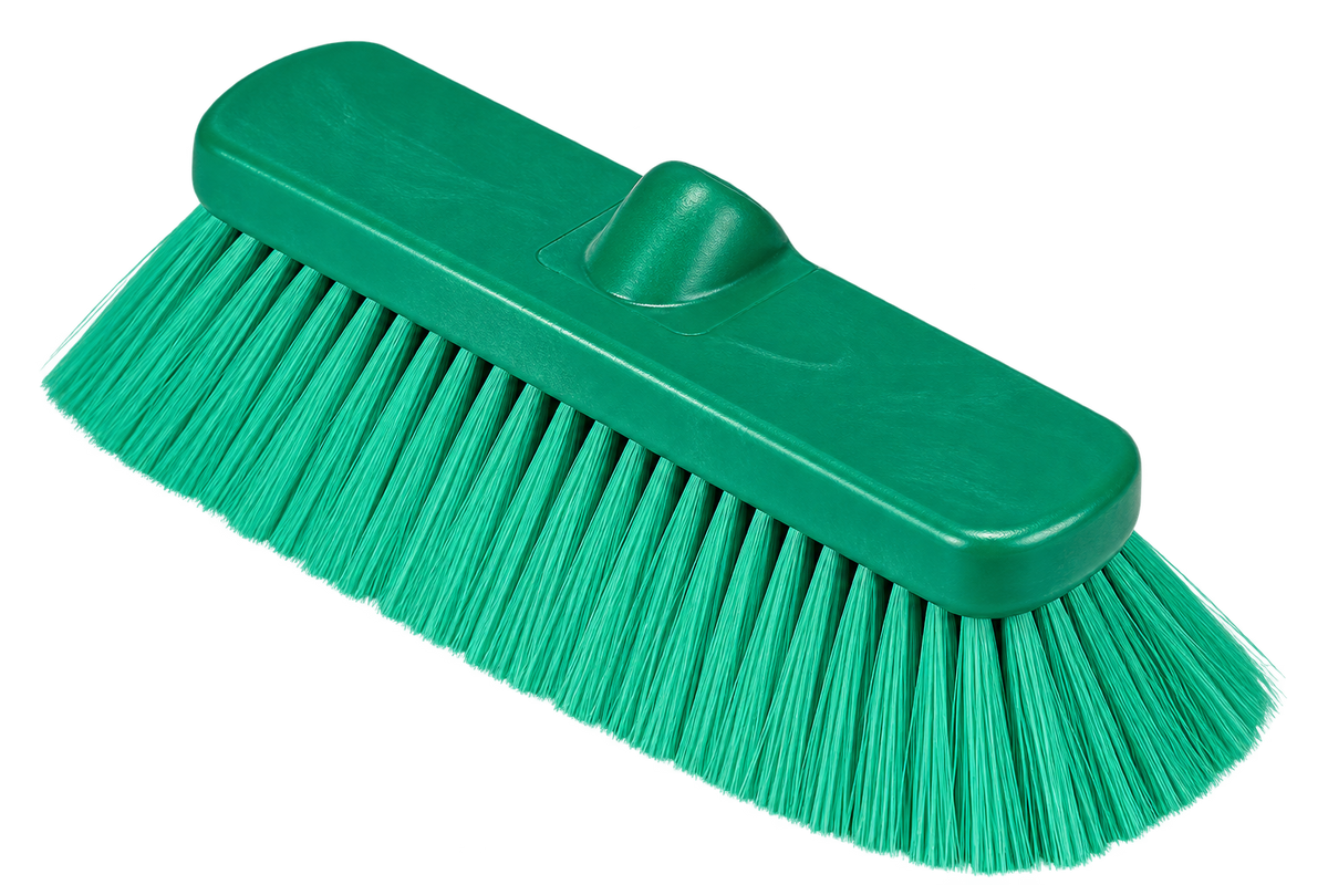 Carlisle 41278EC09 10" Green Color Coded Flo-Thru Wall & Equipment Brush