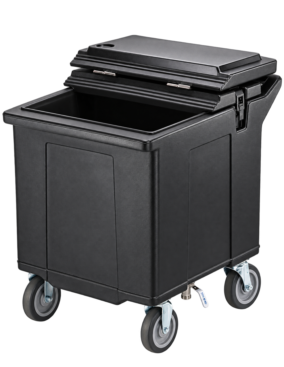 Carlisle IC225003 Black Cateraide Ice Caddy (2 Rigid Casters, 2 Swivel Casters)