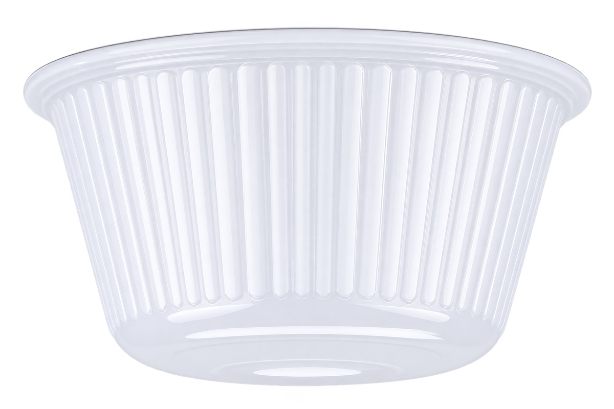 Carlisle S29102 4 oz White Melamine Fluted Bowl Ramekin