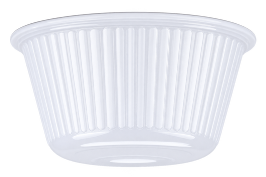 Carlisle S29102 4 oz White Melamine Fluted Bowl Ramekin
