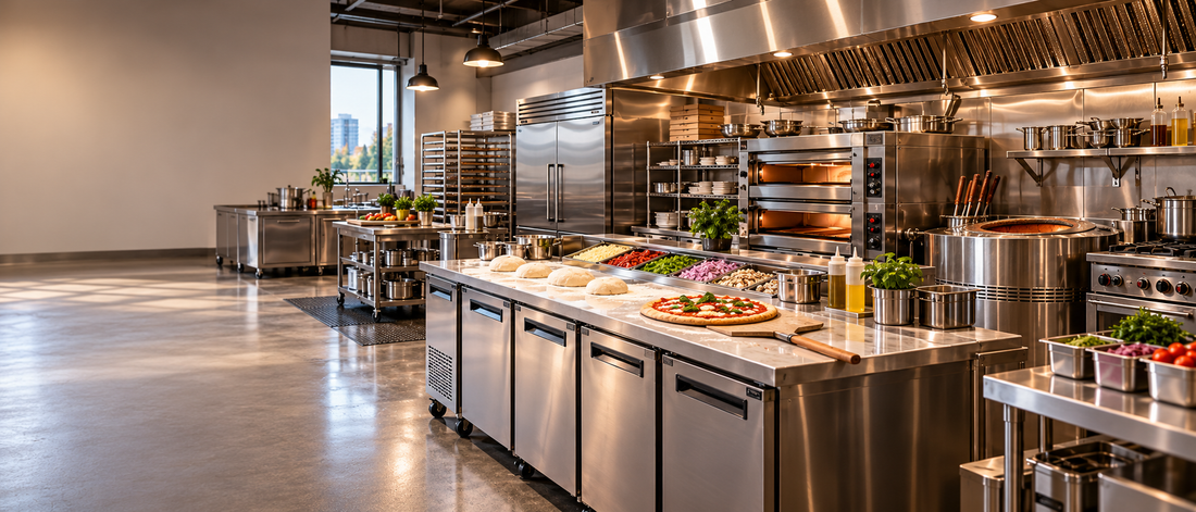 Commercial kitchen equipment for foodservice businesses