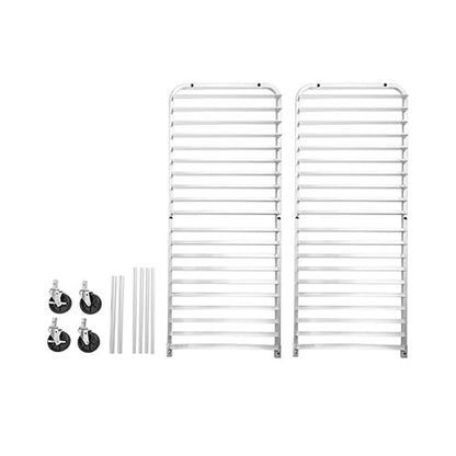 Thorinox DRACK-2018-ALUWBE 19 Pan 18" Wide Aluminum Rack with Middle Reinforcement Bars