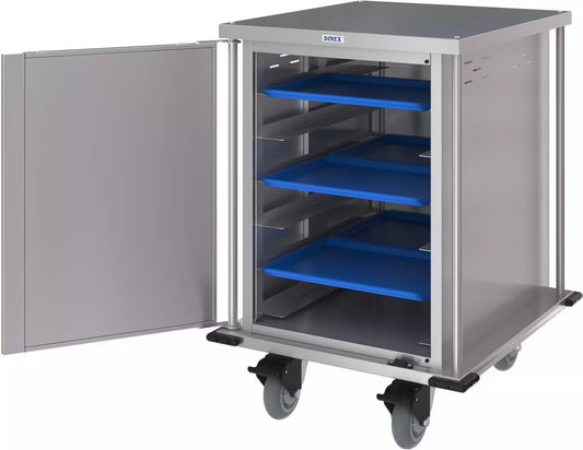 Dinex DXPTQC12DX2768 2 Trays Per Slide 12 Trays Single Door Totally Quiet Compact Cart - 3SD TR Aethon Base