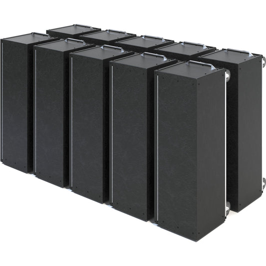 Dinex DXPPB560IBTBK 20.16" x 62.5" x 47" Black Aluminum Ice Bin Portable Bar