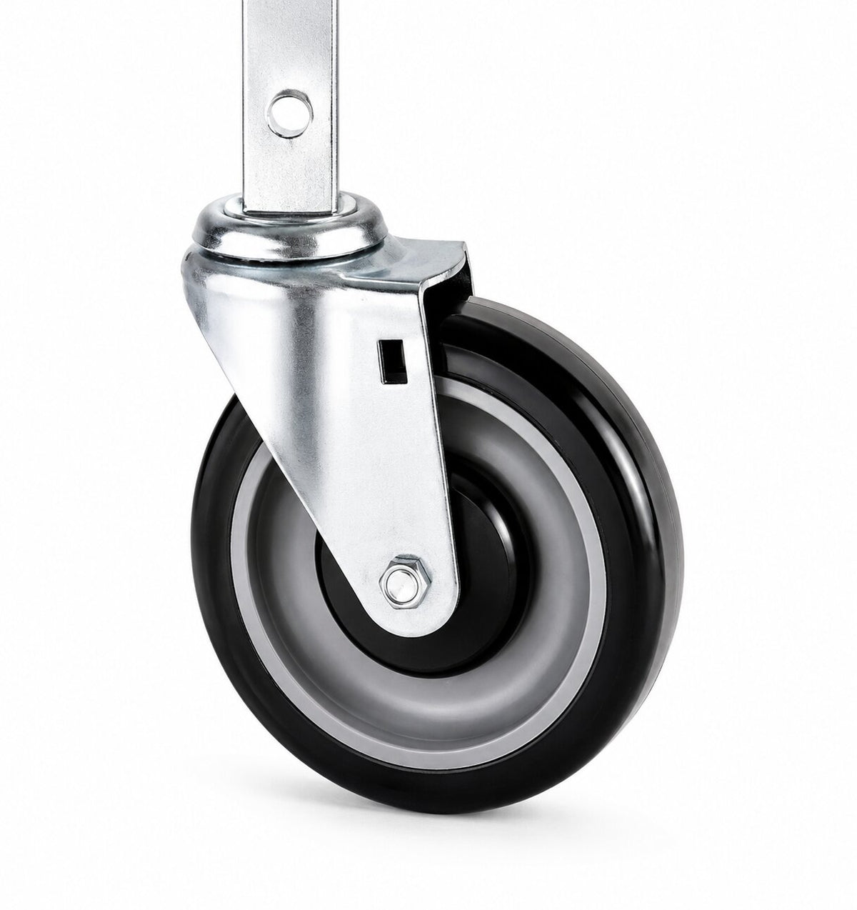 Dinex DXP5X2 Silver Aluminum Heavy-Duty Casters