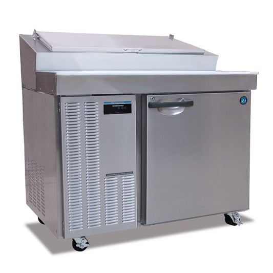Hoshizaki HPR46A One Section Stainless Door with Lock Raised Rail Prep Table Refrigerator