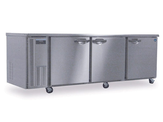 Hoshizaki HUR96A Three Section Stainless Door with Lock Undercounter Refrigerator