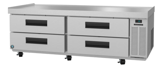 Hoshizaki CR72A Two Section Stainless Drawers Chef Base Prep Table Refrigerator