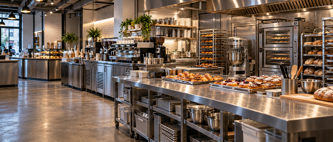 Commercial kitchen equipment for foodservice businesses