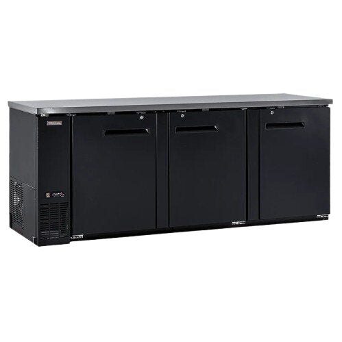 New Air NBB-90-SB 32 cu.ft. / 916 L 90" 3-Door Solid Back Bar Refrigerator