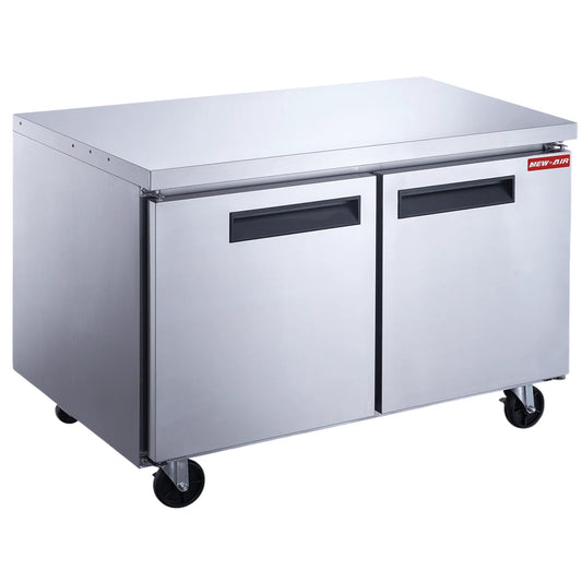 New Air NUR-060-SS 15.5 cu. ft / 439 L 60" 2-Door Undercounter Refrigerator