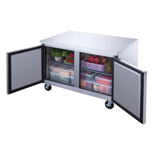 New Air NUR-060-SS 15.5 cu. ft / 439 L 60" 2-Door Undercounter Refrigerator
