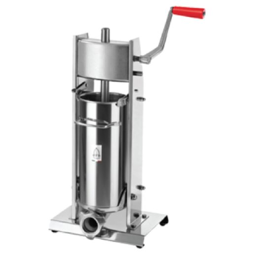 Omcan 13734 11 lb Elite Series All Stainless Steel Vertical Two-Speed Gear-Driven Manual Sausage Stuffer
