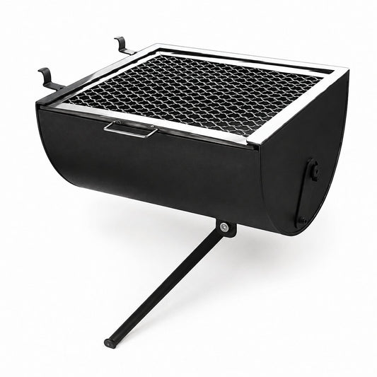 Omcan 23555 Attachable Side BBQ for Outdoor Wood Burning Ovens