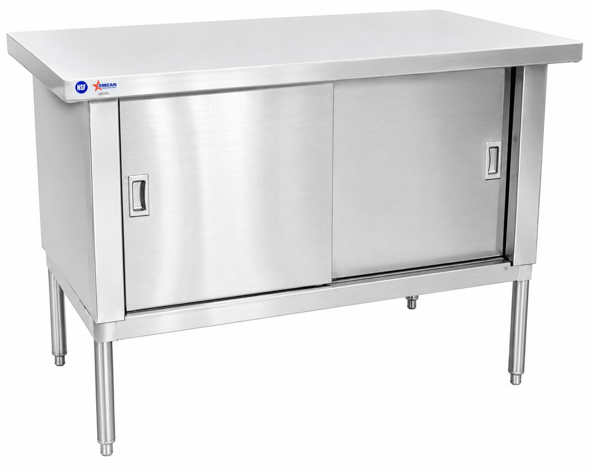 Omcan 24399 30" x 72" Stainless Steel Knock-down Worktable - Overhang Edge