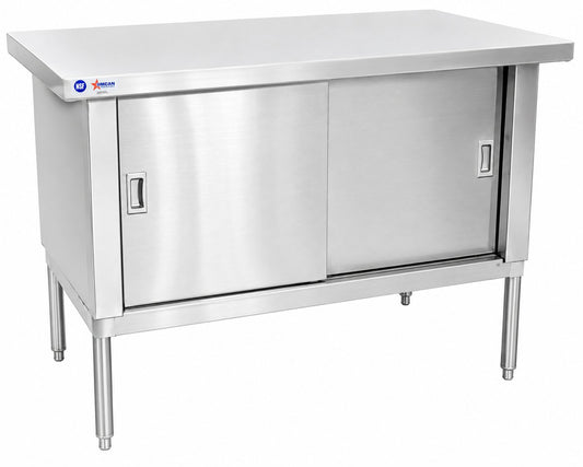 Omcan 24399 30" x 72" Stainless Steel Knock-down Worktable - Overhang Edge