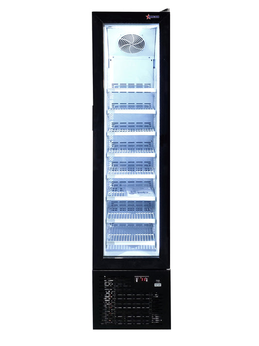 Omcan 47241 105 L 17" Glass Door Slim Display Freezer