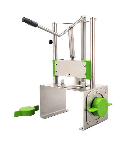 Omcan 47415 Tabletop Pineapple Corer and Peeler Machine with Stainless Steel 89" and 95" Blades