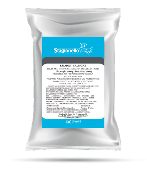Omcan 47531 2kg/Bag Curing Salts and Spice Blend for Salmon