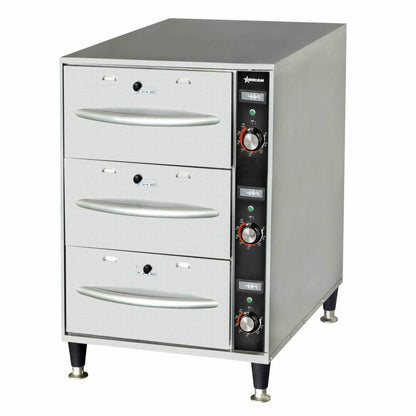 Omcan 47547 Triple Freestanding Narrow Warming Drawer