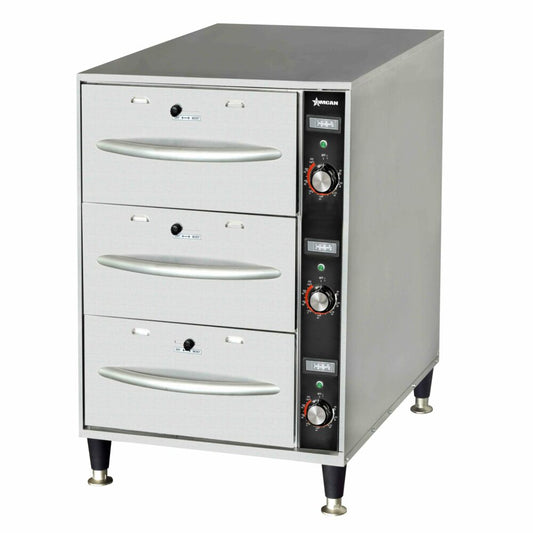 Omcan 47547 Triple Freestanding Narrow Warming Drawer
