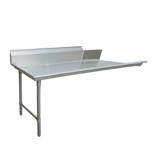 Omcan 47746 72" Stainless Steel Clean Dish Table - Left Side