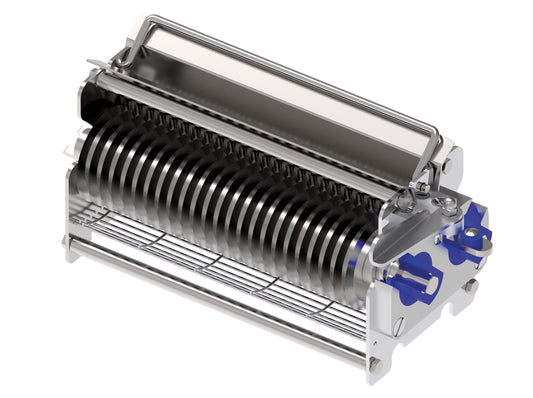 Omcan 47856 3/8" (10 mm) Fajita Meat Strip Cutter Cradle with 48 Blades for Electric Meat Tenderizer #47709