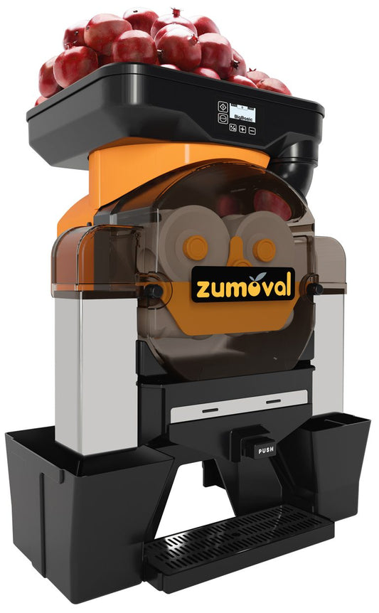 Omcan 48009 Zumoval Big Basic Juice Extractor With Self-Cleaning System, Push and Juice Button