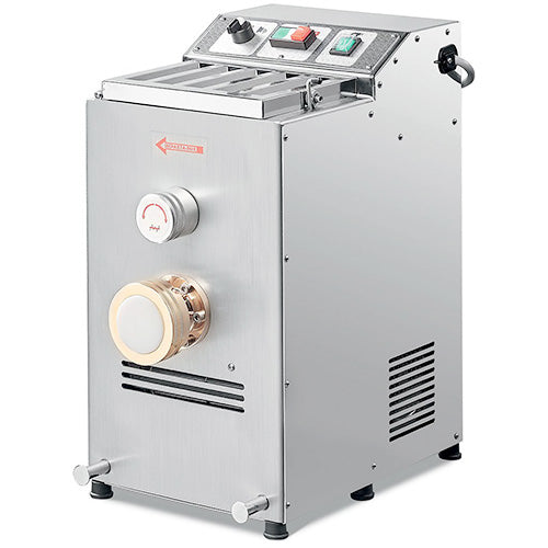 Omcan 49117 26.5 lb/hr (12 kg/hr) Stainless Steel Body Countertop Trento TR75/E Pasta Machine