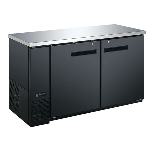 Omcan 50059 15 cu. ft. 61" 2-Door Solid Bottle Cooler