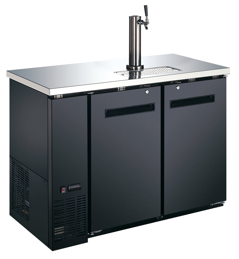 Omcan 50063 49" Solid Doors Kegerator / Beer Dispenser with 1 Tap