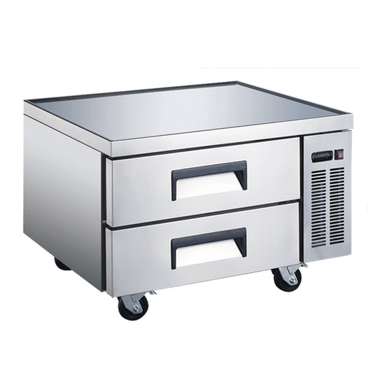 Omcan 50070 6 cu. ft. / 161 L 36" 2-Drawer Refrigerated Chef Base
