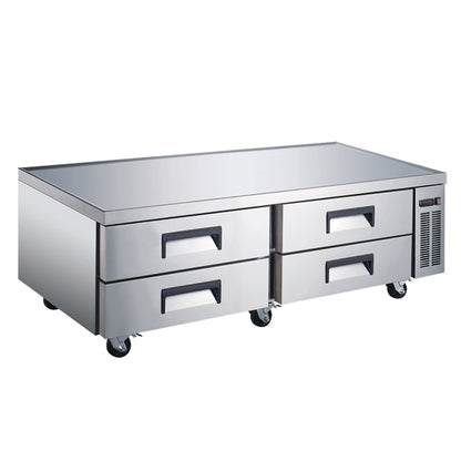 Omcan 50072 14 cu. ft. / 358 L 72" 4-Drawer Refrigerated Chef Base