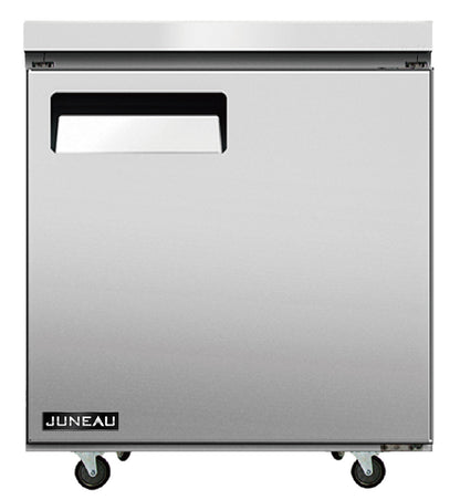 Omcan 58011 3.4cu.ft./95 L 72" Single Door Stainless Steel Undercounter Juneau Freezer