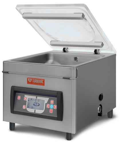 Omcan 59010 Turbovac Heavy-Duty Vacuum Packaging Machine with 16.5" Seal Length / Two Seal Bar and 16 m³ Vacuum Pump