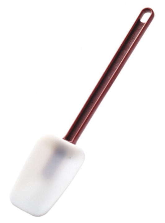 Omcan 80077 10" High Temperature Silicone Scraper with Red Handle